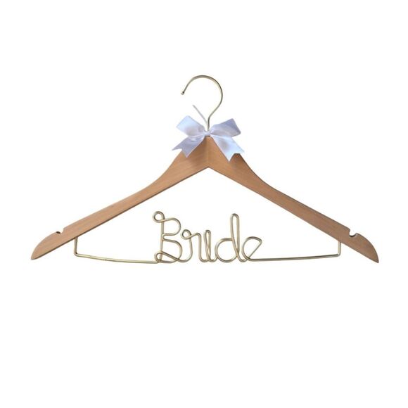 Bride to Be Wedding Dress Hanger Hanger with Bride Wire for Wedding Gown NWOT - Picture 1 of 9